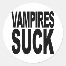 Vampires Suck Sticker