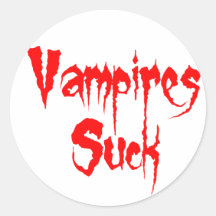 Vampires Suck Sticker