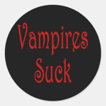 VampiresSuck-1 Round Sticker