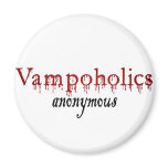 Vampoholics anonymous refrigerator magnet
