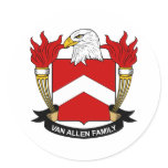Van Allen Family Crest stickers