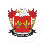 Van Brunt Family Crest stickers