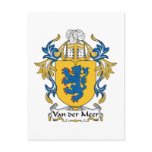 Van der Meer Family Crest postcards