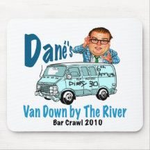 Van Down by the River Crawl Mousepad