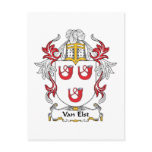 Van Elst Family Crest postcards