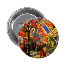 Van Gogh 14th Of July Celebration In Paris Button