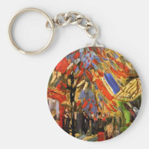 Van Gogh 14th Of July Celebration In Paris Key Chain