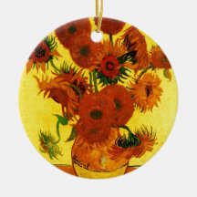 Van Gogh 15 Sunflowers Ornaments