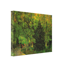 Van Gogh; A Lane in the Public Garden at Arles Stretched Canvas Prints
