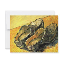Van Gogh; A Pair of Leather Clogs Personalised Announcements