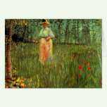 Van Gogh; A Woman Walking in a Garden cards