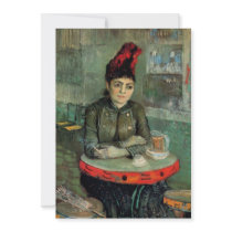 Van Gogh Agostina Segatori Sitting, Cafe Tambourin Personalized Invitation