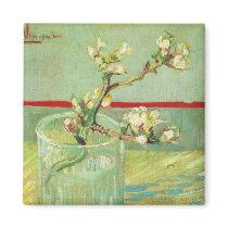 Van Gogh Almond Blossom Branches Fridge Magnet