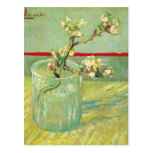 Van Gogh Almond Blossom Branches in a Glass (F392) Postcards
