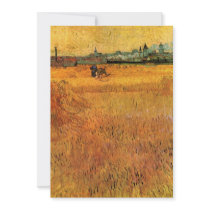 Van Gogh; Arles: View from the Wheat Fields Personalized Announcement