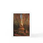 Van Gogh Avenue of Poplars in Autumn cards