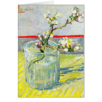Van Gogh; Blossoming Almond Branch in a Glass Greeting Card