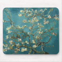 Van Gogh Blossoming Almond Tree Mousepads