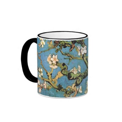Van Gogh Blossoming Almond Tree Coffee Mugs by masterpiecesofart