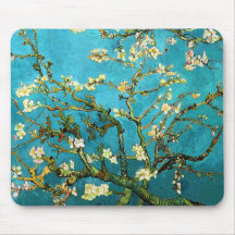 Van Gogh Blossoming Almond Tree Vintage Fine Art Mouse Pad
