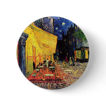 Van Gogh; Cafe Terrace at Night Buttons