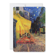 Van Gogh; Cafe Terrace at Night Invitation