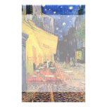 Van Gogh; Cafe Terrace at Night, Vintage Fine Art Personalised Stationery