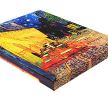 Van Gogh Cafe Terrace Vintage Fine Art Stretched Canvas Prints