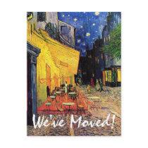 Van Gogh Change of Address Cafe Terrace at Night Postcard