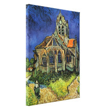 Van Gogh Church at Auvers Gallery Wrap Canvas