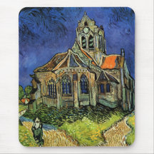 Van Gogh Church at Auvers Mousemats
