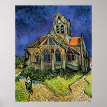 Van Gogh Church at Auvers Posters