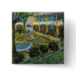 Van Gogh Courtyard of Hospital at Arles buttons