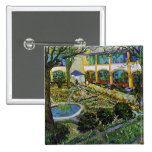 Van Gogh Courtyard of Hospital at Arles Pin