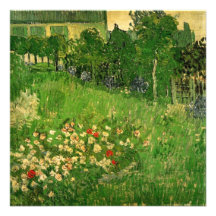 Van Gogh; Daubigny's Garden, Le Jardin de Daubigny Invite