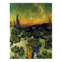 Van Gogh: Evening Promenade Postcards