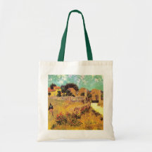 Van Gogh; Farmhouse in Provence, Vintage Farm Tote Bag