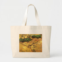 Van Gogh; Field with 2 Rabbits, Vintage Landscape Bag
