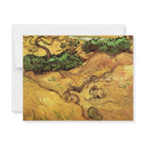Van Gogh; Field with Two Rabbits Personalized Announcements
