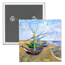 Van Gogh Fishing Boats Beach Saintes-Maries Pins