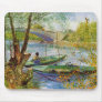 Van Gogh Fishing in the Spring Mouse Pads
