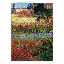 Van Gogh Flowering Garden Greeting Card