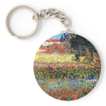 Van Gogh Flowering Garden Keychain