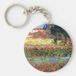 Van Gogh Flowering Garden Keychain