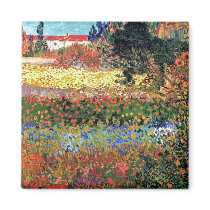 Van Gogh Flowering Garden Magnet