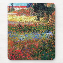 Van Gogh Flowering Garden Mousepad