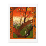 Van Gogh Flowering Plum Tree (after Hiroshige) postcards