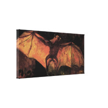 Van Gogh Flying Fox (Bat), Vintage Still Life Art Stretched Canvas Print