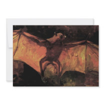 Van Gogh; Flying Fox (Still Life Bat) Personalized Announcements