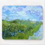 Van Gogh Green Wheat Fields Fine Vintage Mouse Pads